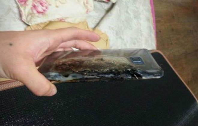 Galaxy Note 7 explode enquanto carregava; veja o estrago.